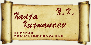 Nadja Kuzmančev vizit kartica